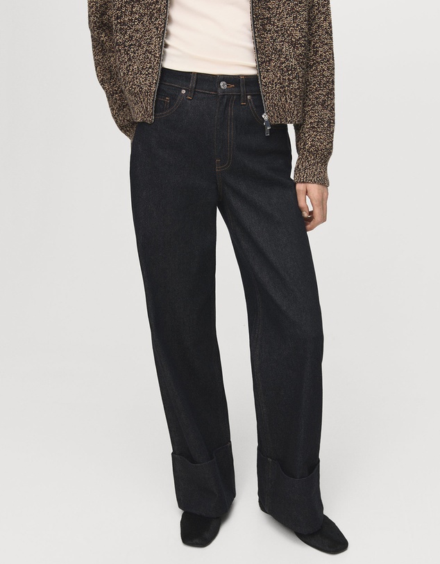 M.N.G - Turned-Up Straight Jeans