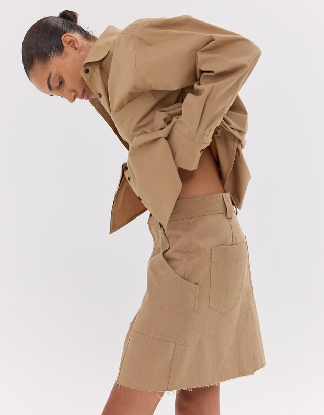 Cloth & Co. - The Short Element Skirt | Italian Wheat