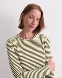 Sportscraft - Stripe Lurex Long Sleeve Magic Tee