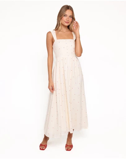 Petal & Pup - Caty Maxi Dress - Red Polka Dot