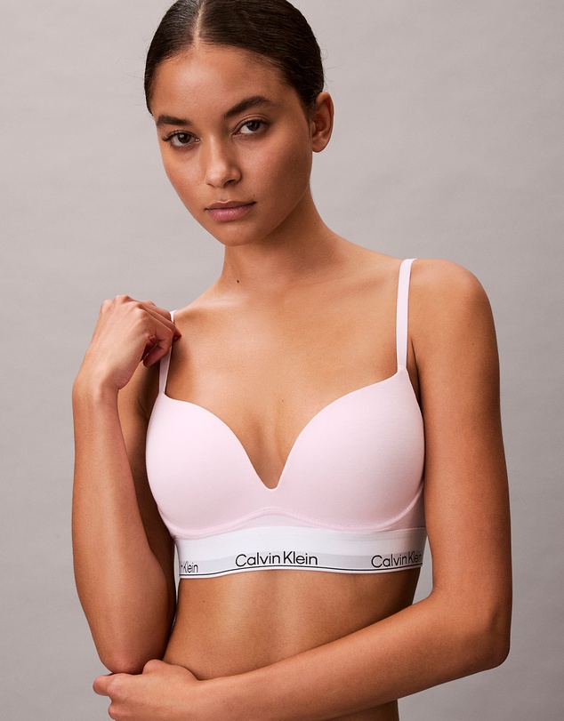 Calvin Klein - Icon Cotton Modal Push Up Plunge Bra