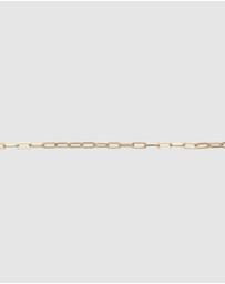 Elli Jewelry - Necklace Oval Chain 925 Sterling Silver Gold-plated