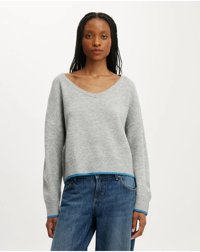 Cotton On - Softest Luxe Slouchy V Knit