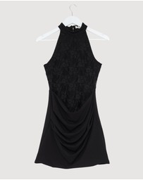 Revibe - Repaired CHANCERY Chappel Lace Mini Dress - AU 10