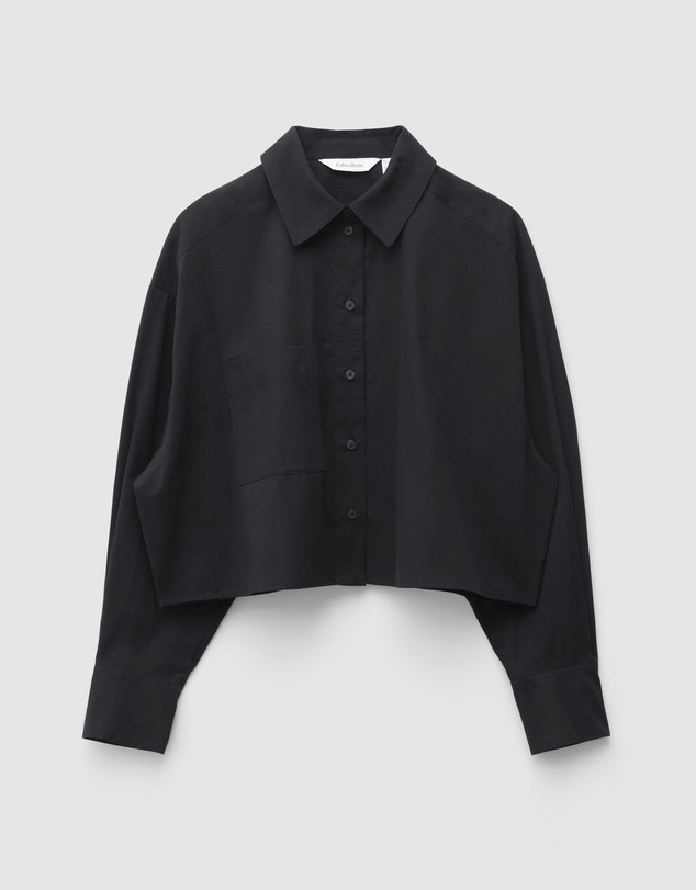& Other Stories - Cropped Oversized Cotton Shirt