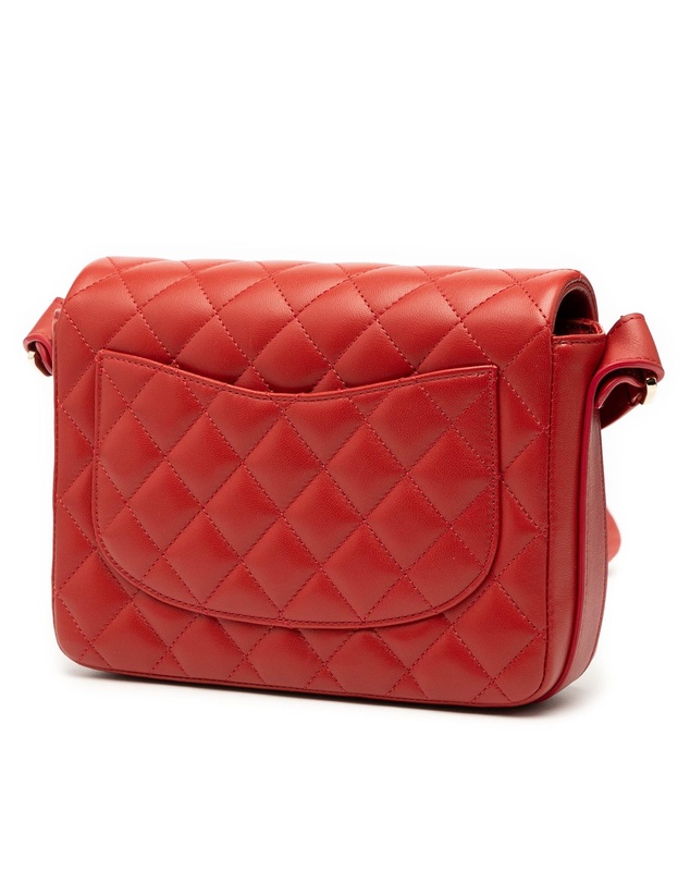 Pre-Loved by Azura Reborn - Pre-Loved CC Quilted Calfskin Ruffle Strap Flap