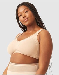 Naturana - Side Smoothing Organic Cotton Wirefree Minimiser Bra
