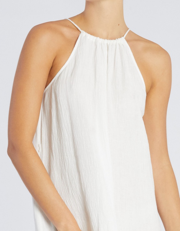 Amelius - Saloma Linen Halter Dress