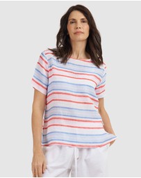 CAMIXA - Teena Linen T-shirt Top