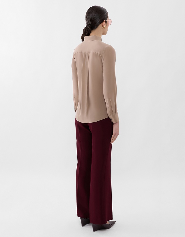 Farage - Ruffle Silk Shirt