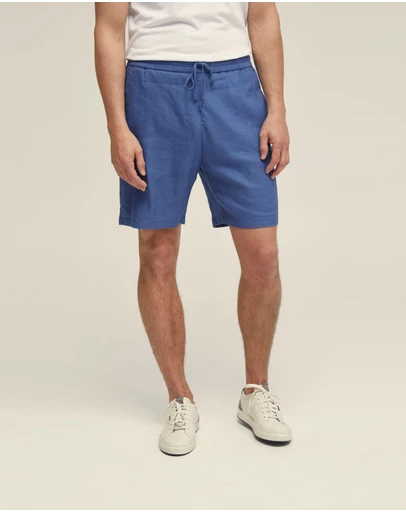 Oxford - Rufus Linen Pull On Shorts