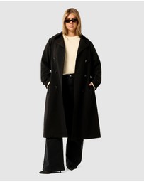 Forever New Curve - Leanne Curve Crepe Trench Coat