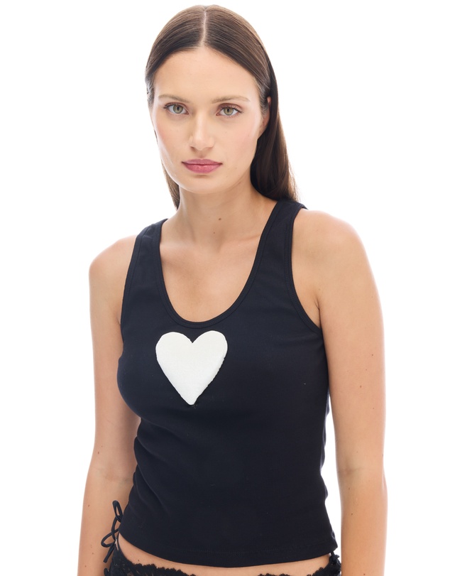 THE TALES - We Love 3D Velvet Heart Singlet