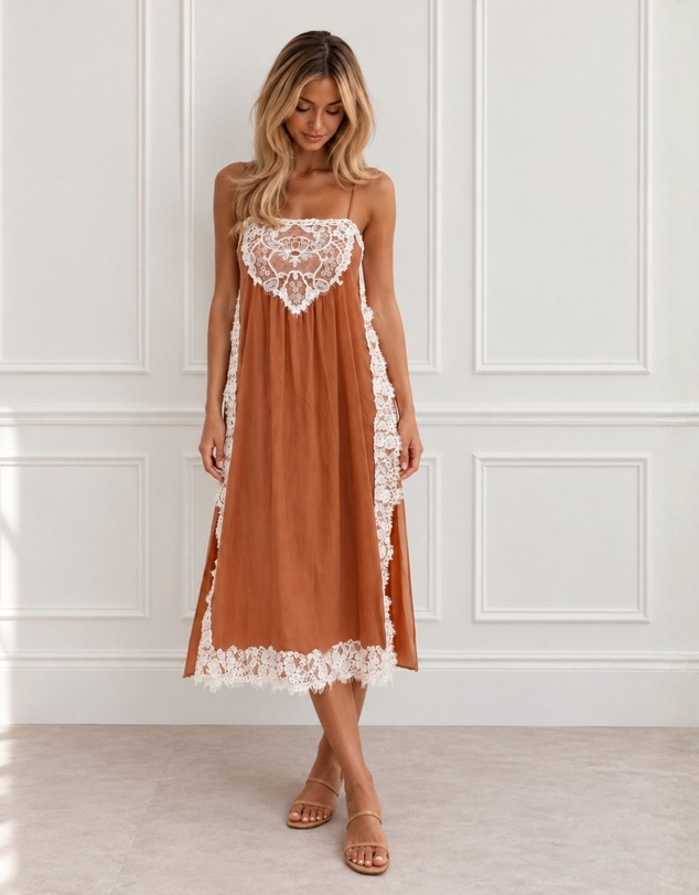 Esther & Co - Faelynn Dress - Desert Mirage
