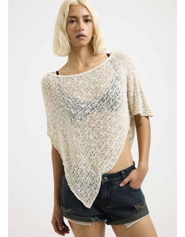 Neon Hart - Faye Open Knit Poncho