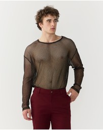 Justin Cassin - Troye Mesh Tee Top