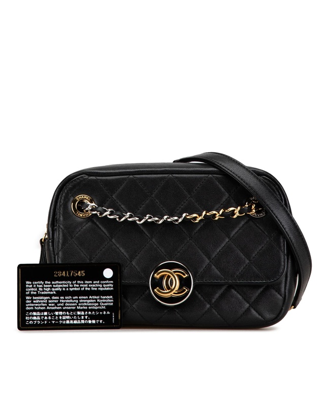 Pre-Loved by Azura Reborn - Pre-Loved CC Quilted Lambskin Chain Camera Bag