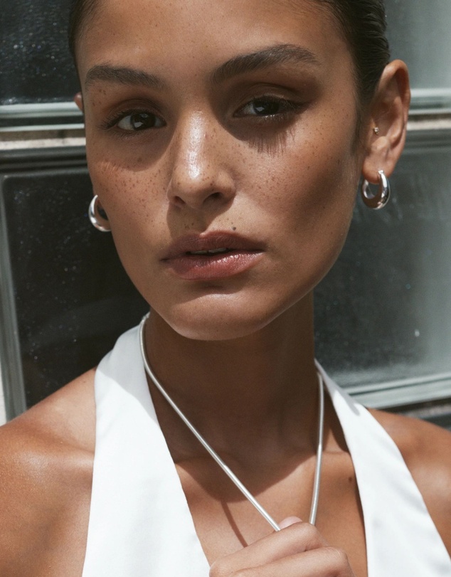 SAINT VALENTINE - Positano Large Hoops - Silver