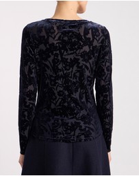 David Lawrence - Aster Velvet Burnout Top