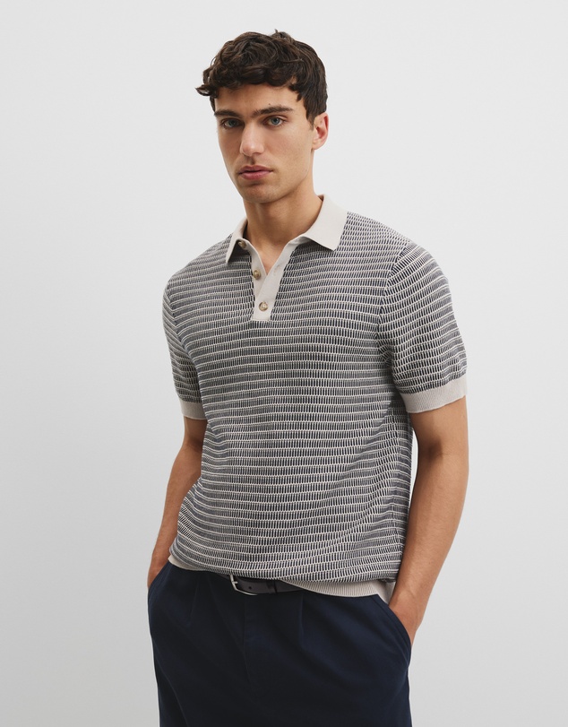 Country Road - Australian Cotton Textured Knit Polo