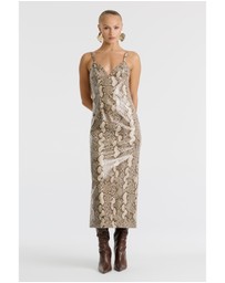 Bardot - Estine Faux Snakeskin Dress