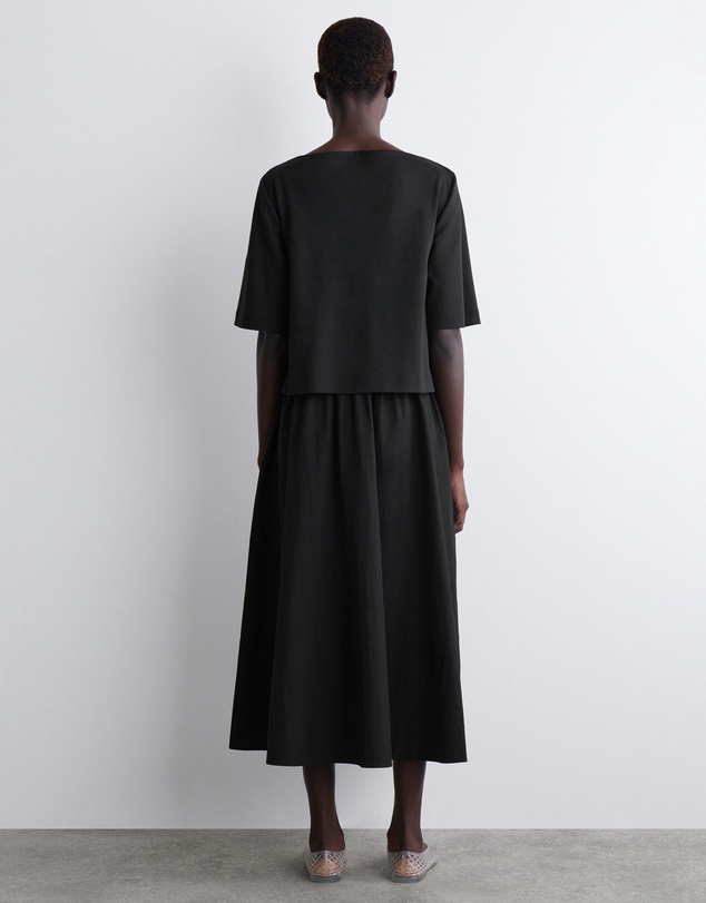 COS - Layered Boat-Neck Midi Dress