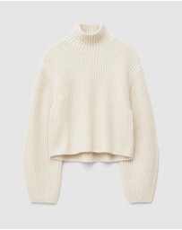 & Other Stories - Cropped Turtleneck Jumper