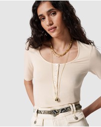 & Other Stories - Scoop-Neck T-Shirt