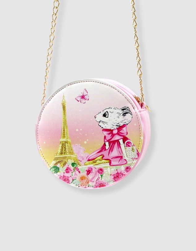 Claris The Chicest Mouse In Paris By Pink Poppy - Claris The Chicest Mouse in Paris™ Magnificent Mess Printed Handbag