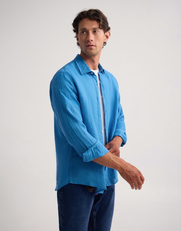 Oxford - Cooper Ls Delave Linen Shirt