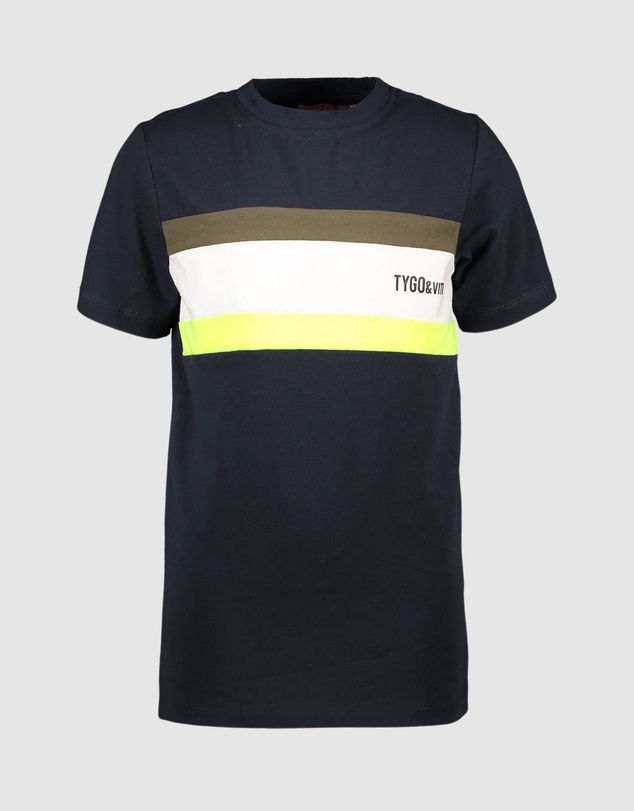 TYGO&vito - Organic Colour Block T-Shirt - Kids-Teens