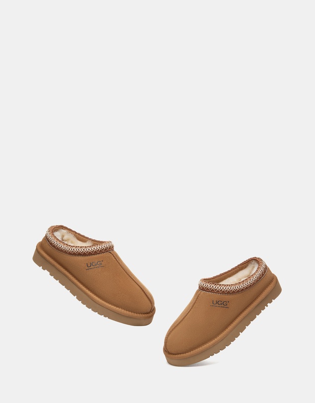 EVERAU - Australian Shepherd Ugg Tay Cow Suede Upper House Shoes