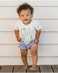 Fox & Finch - Summer Vacay Blue Stripe Bloomers - Babies-Kids