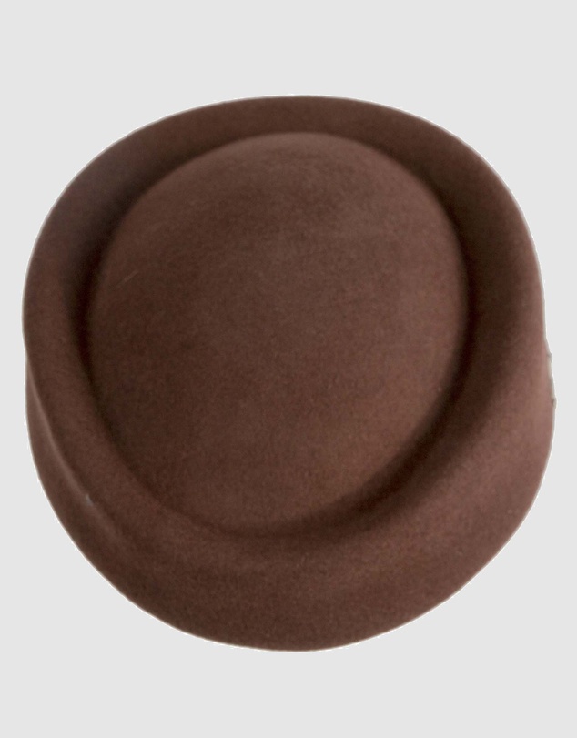 Max Alexander - Felt Brown Pillbox Hat