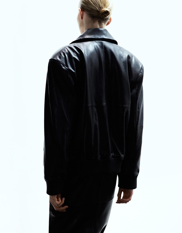 M.N.G - Leather Bomber Jacket