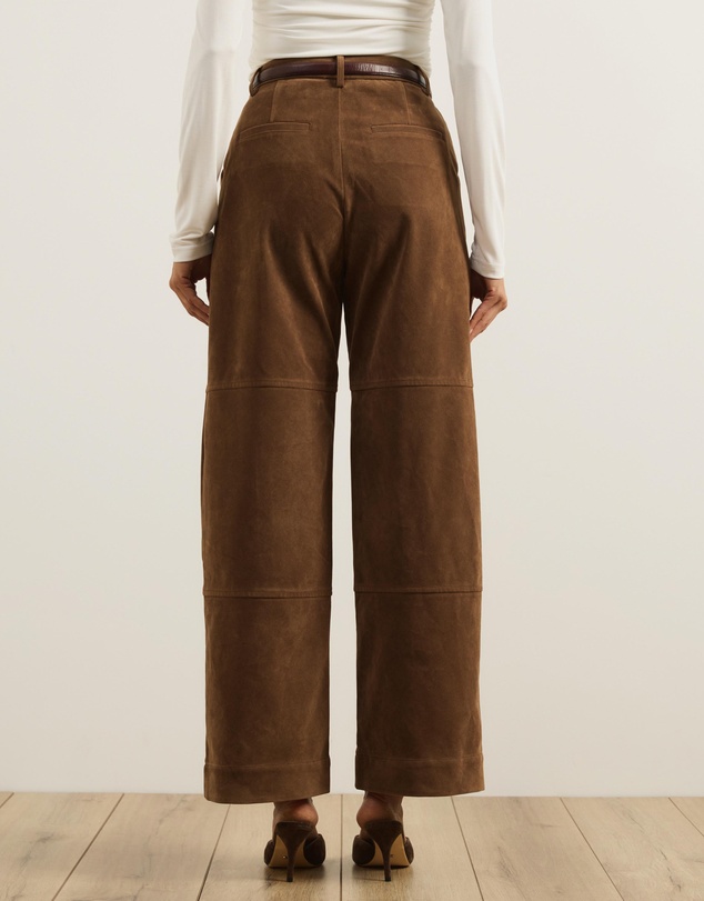 Atmos&Here - Frances Suede Panelled Pants