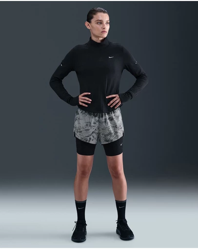 Nike - Swift Mid-Rise 2-In-1 Reflective Running Shorts