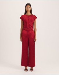 SABA - Ivana Crinkle Bias Tee