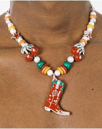 TwoJeys - Summer Boot Necklace
