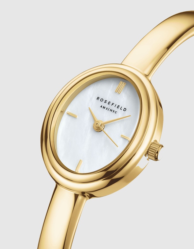 Rosefield - Rosefield Studio Edition 6 Bangle Watch Oval Gold Small 56 mm
