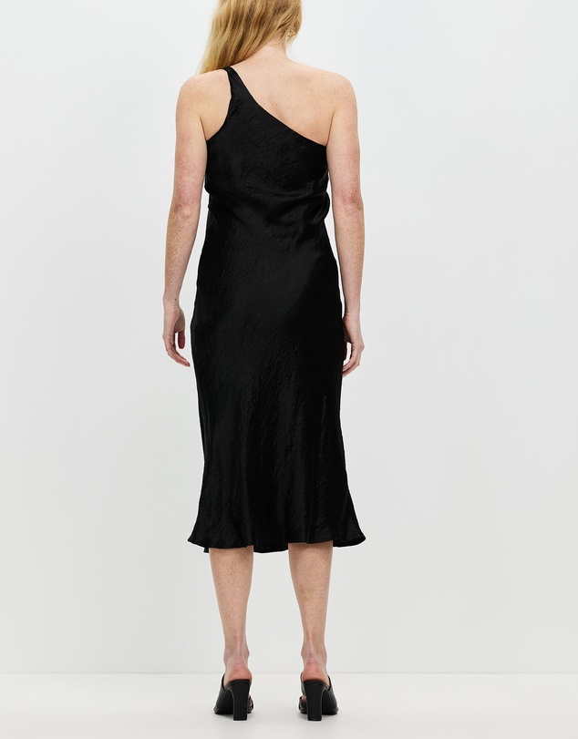 Third Form - Running Water Bias One Shoulder Dress