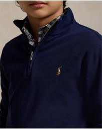 Polo Ralph Lauren - Cotton Interlock Quarter-Zip Pullover - ICONIC EXCLUSIVE - Teens