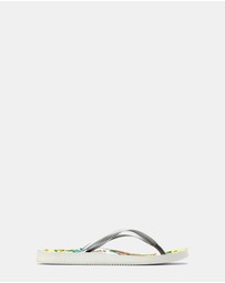 Vionic - Noosa Print Toe Post Sandal - Light Blue Floral