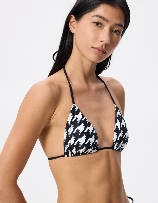 Perfect Moment - Houndstooth Pm Bikini Top