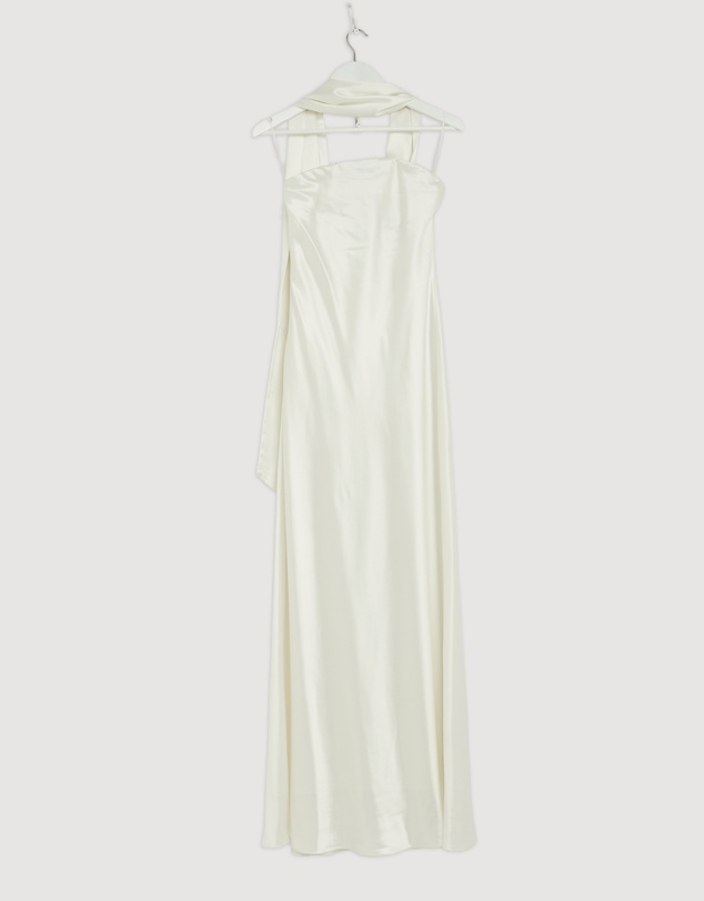 Revibe - Repaired MISHA Lilia Sash Neck Maxi Dress - AU 10