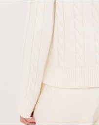 Calli - Leo Wool Blend Cable Knit Jumper