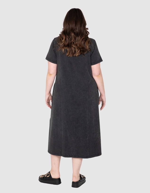 Love Your Wardrobe - Kara Acid Wash T-shirt Dress