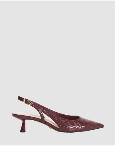 Dune London - Cyan - Burgundy