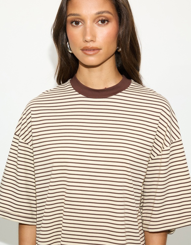 Dazie - Serve Stripe T-Shirt