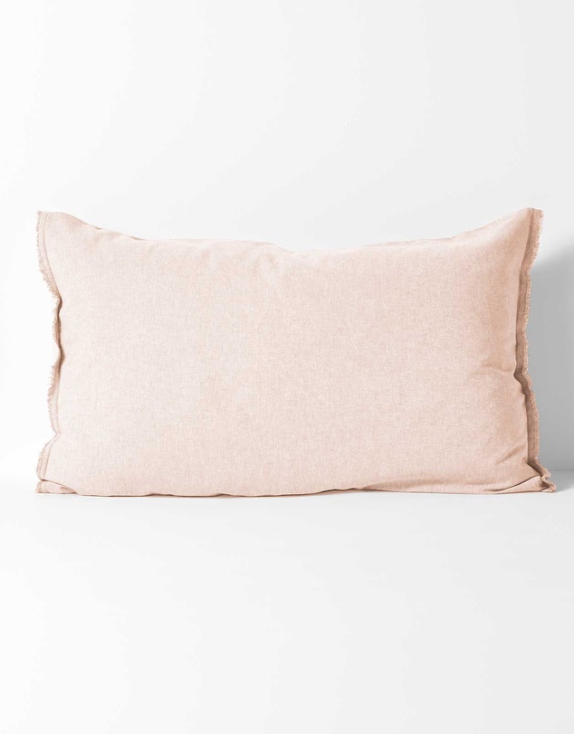 Aura Home - Chambray Fringe Standard Pillowcase